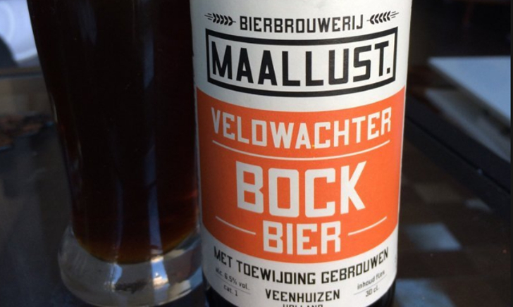 Maallust Veldwachter Bock fles en glas